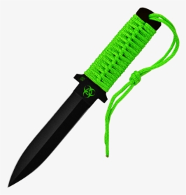 Biohazard Low Profile Green Commando Combat Knife - Hunting Knife, HD Png Download, Free Download