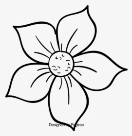 Beautiful Cartoon Hand Flowers - Beautiful Cartoon Flowers, HD Png Download, Free Download