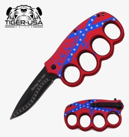 Brass Knuckle Folding Knife - Dont Tread On Me Knife, HD Png Download, Free Download