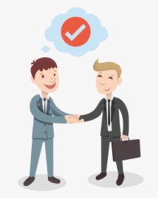 Shake Hand Cartoon Png , Png Download - People Shaking Hands Png, Transparent Png, Free Download