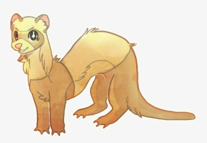 Ferret Cutie By Meritferret-d9wunag - Cartoon, HD Png Download, Free Download
