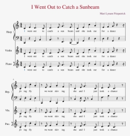 I Went Out To Catch A Sunbeam Sheet Music Composed - Let It Snow Notes, HD Png Download, Free Download