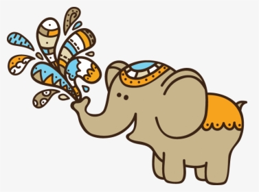 Cute Indian Elephant Clipart, HD Png Download, Free Download