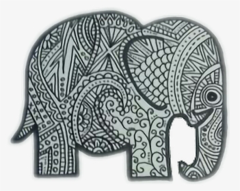 #mandala #elephant - Creative Elephant Drawing Easy, HD Png Download, Free Download