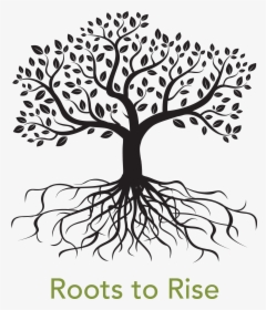 Clip Art Vector Graphics Root Tree Image - Tree Silhouette With Roots, HD Png Download, Free Download