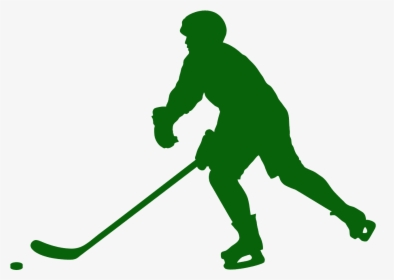 Yellow Hockey Player Silhouette, HD Png Download, Free Download