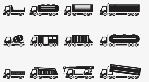 Car Truck Silhouette Automotive Design - Silhouette Camion Png, Transparent Png, Free Download