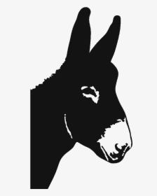 Mule Maine, Maine Clip Art Scalable Vector Graphics - Donkey Head Mule Head Silhouette, HD Png Download, Free Download