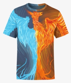 Shirt Fire & Ice Phoenix Unisex Shirt"  Class= - Active Shirt, HD Png Download, Free Download