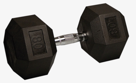 75 Lbs Rubber Hex Dumbbells, HD Png Download, Free Download