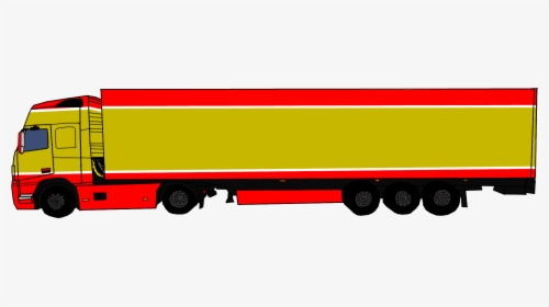 Collection Of Semi Truck Side View Clipart High - Clipart Truck Side, HD Png Download, Free Download