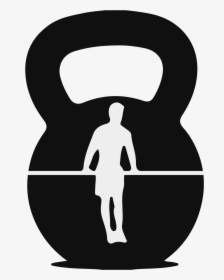 Dumbbells Clipart Silhouette - Crossfit Silhouettes Vectors, HD Png Download, Free Download