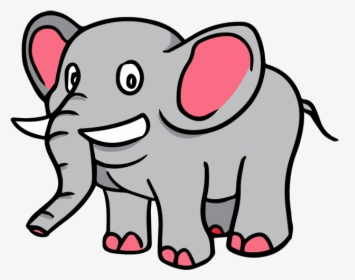 Elephant Clip Art - Gajah Clipart, HD Png Download, Free Download