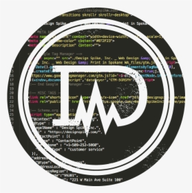 Logo Made Of Website Code - Circle, HD Png Download, Free Download