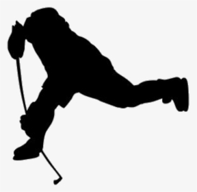 Hockey Player Silhouette Png, Transparent Png, Free Download