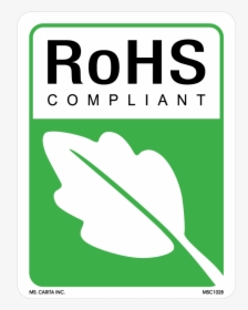 Rohs Compliant Labels With Leaf Mark - Rohs Compliant Logo Sticker, HD Png Download, Free Download