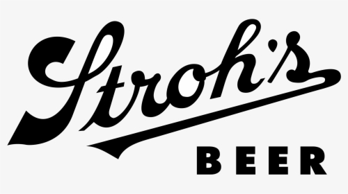 Stroh's Black And White Logo, HD Png Download, Free Download