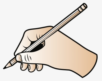 Handwriting Paper Drawing Writer Cc0 - Hand With Pen Clipart, HD Png Download, Free Download