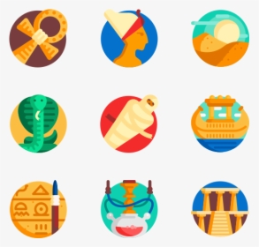 Egypt - Education Flat Icons Png, Transparent Png, Free Download