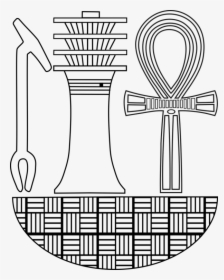 Ancient Egypt Djed Was-sceptre Ankh Symbol - Djed Clipart, HD Png Download, Free Download