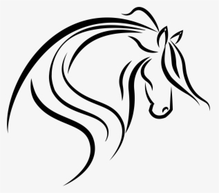 Horse Head Outline - Horse Head Outline Png, Transparent Png, Free Download