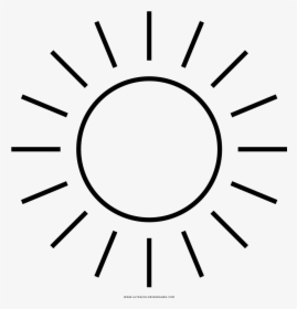 Sun Coloring Page - Circle, HD Png Download, Free Download
