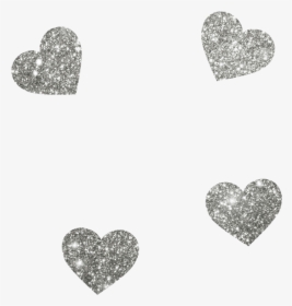 Transparent Silver Heart Png - Silver Glitter Hearts Png, Png Download, Free Download