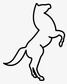 Body Chalk Outline Png - Draw A Horse Standing Up Step By Step, Transparent Png, Free Download