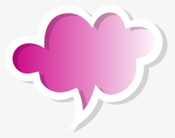 Bubble Clipart Transparent Background Cool Speech Bubbles - Pink Speech Bubble, HD Png Download, Free Download