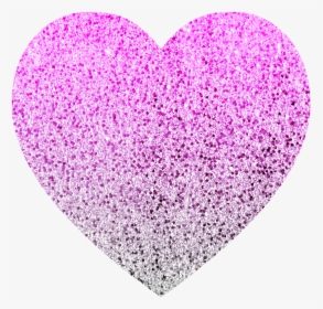 Glitter, Pink, Silver, Heart, Sparkle, Light, Shiny - Light Purple Glitter Heart, HD Png Download, Free Download
