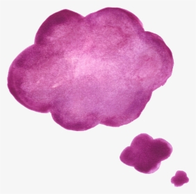 Purple Watercolor Speech Bubble - Water Colour Speech Bubble Png, Transparent Png, Free Download