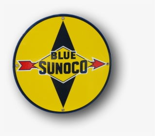 Blue Sunoco Porcelain - Sunoco, HD Png Download, Free Download