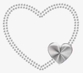 Mq Silver Diamond Diamonds Hearts Love Heart - Pattern Of Concentric Circles, HD Png Download, Free Download