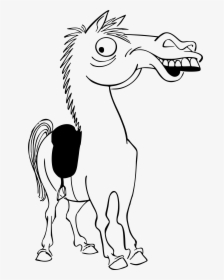 Horse Caricature Clip Arts - American Quarter Horse Drawing, HD Png Download, Free Download