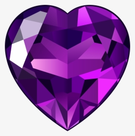 Purple Heart Cliparts - Amethyst Clipart, HD Png Download, Free Download