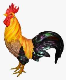 Rooster, Statue, Colorful, Poultry - Gallo Png, Transparent Png, Free Download