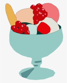 Ice - Cream - Cup - Clipart - Cartoon Cup Ice Cream Clipart, HD Png Download, Free Download