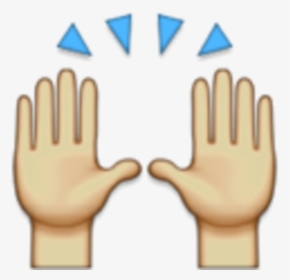 Transparent Clap Hands Clipart - Hands Raised Emoji Png, Png Download, Free Download
