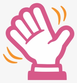 Emoji Shaking Hand - Hand Waving Clip Art, HD Png Download, Free Download