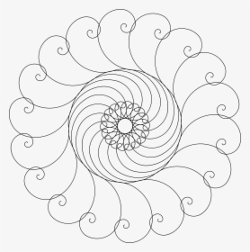 Clipart Abstract Flower - Line Art, HD Png Download, Free Download