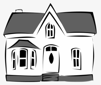 Thumb Image - Black And White House Cartoon, HD Png Download, Free Download