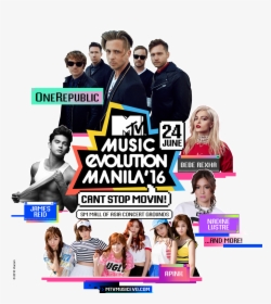 Mtv Music Evolution Manila - Mtv Music Evolution Manila 2016, HD Png Download, Free Download