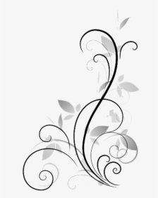 Flower Display Art Abstract Vector Royalty Free Stock - Flower Clipart Black And White Png, Transparent Png, Free Download