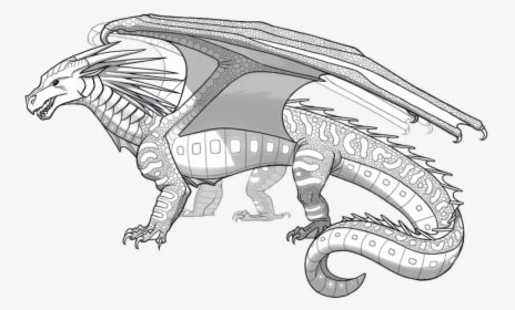Seawing Wings Of Fire , Png Download - Wings Of Fire Seawing Coloring Pages, Transparent Png, Free Download