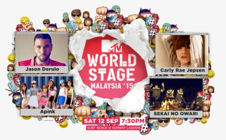 Artists For Mtv World Stage Malaysia - Mtv World Stage Malaysia 2015, HD Png Download, Free Download