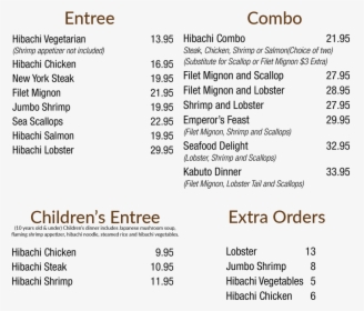 Kabuto Menu Price, HD Png Download, Free Download