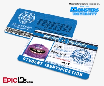 Monsters University Cosplay Student Id Card - Printing, HD Png Download, Free Download