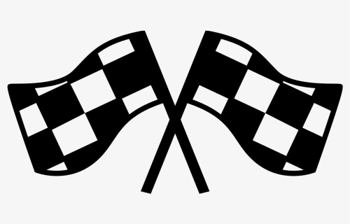 Crossed Checkered Flags Icon - Mario Kart Logo Png, Transparent Png, Free Download