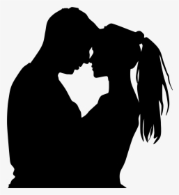 Clip Art Romance Images - Silhouette Of A Couple, HD Png Download, Free Download