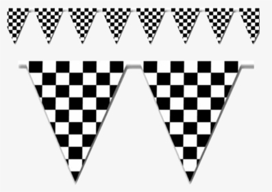 Pennant Stringers Checkered Flag - Racing Flag Triangle, HD Png Download, Free Download